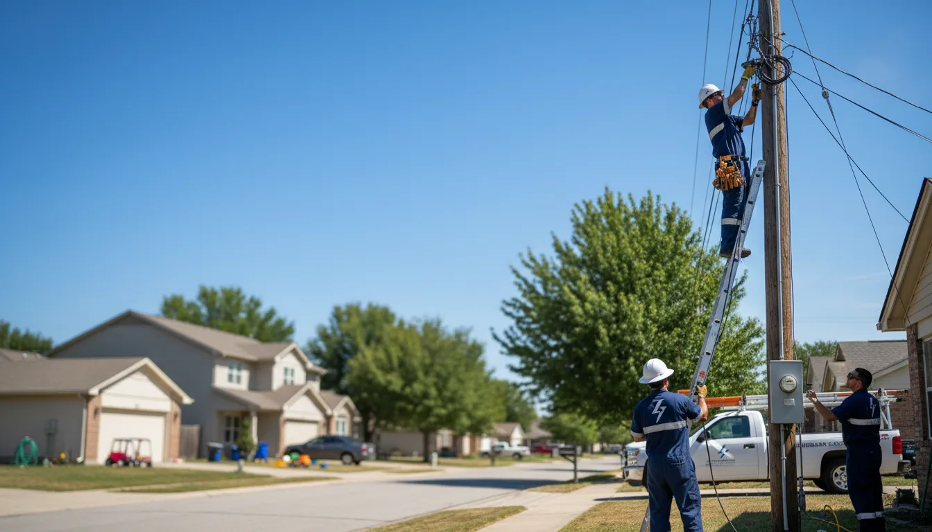 Residential electrician providing installation services in Wendel, CA